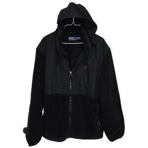 1274 Polo Ralph Lauren Polartec 90's Full Zip Hooded Fleece Jacket Sz.L Mens
